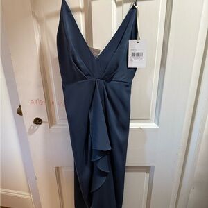 Chic Navy Midi Dress